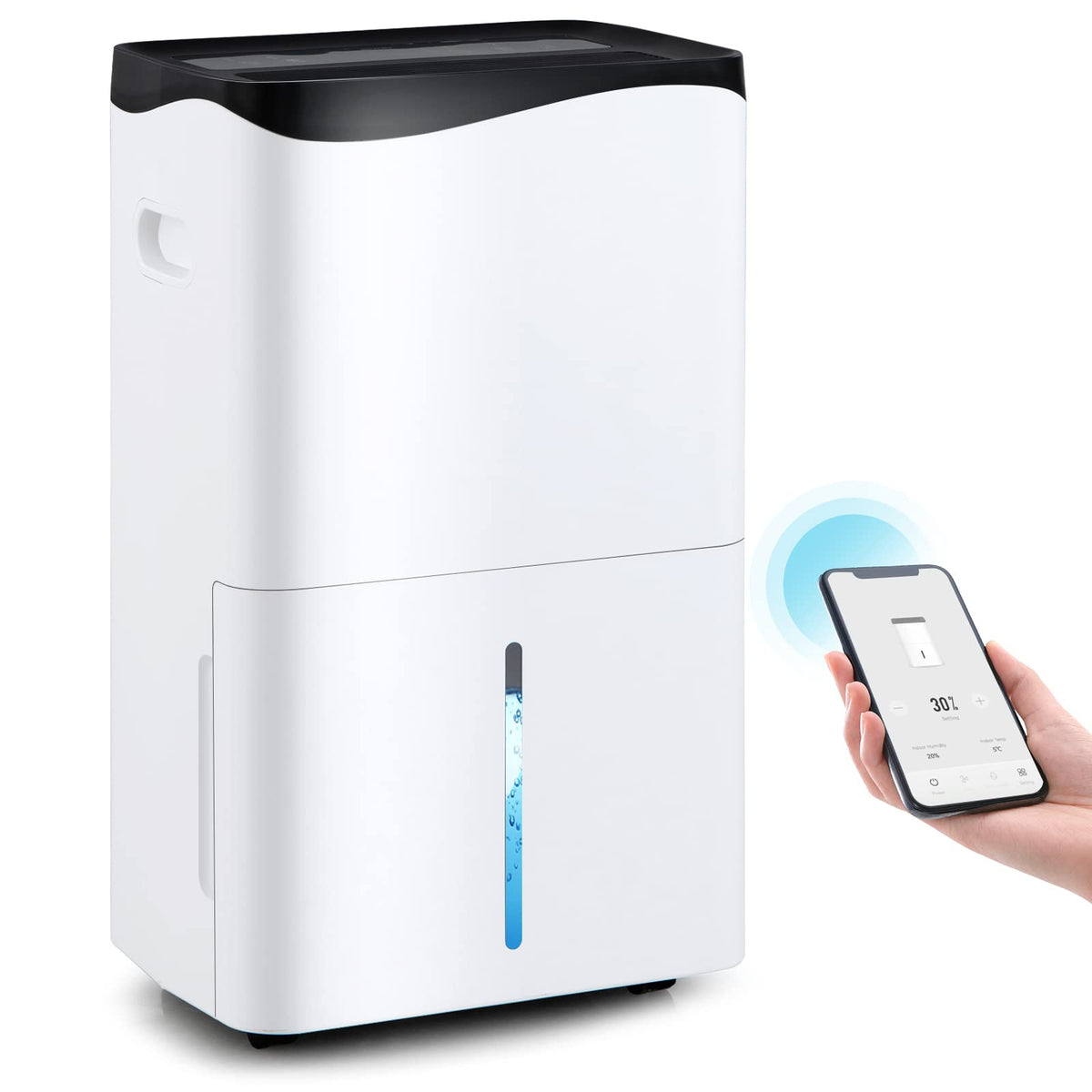 100 Pint Portable Dehumidifier, 5500 Sq. Ft Coverage, Smart App And Alexa Voice Control