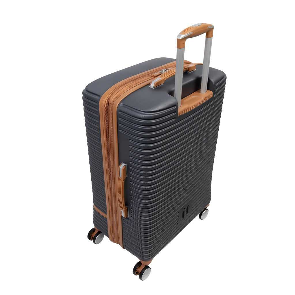 it luggage Hardside Expandable Checked Spinner Luggage 31 inch, Gray - Replicating