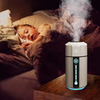 CoolMist USB Humidifier 750ml With Colorful Night Light - White