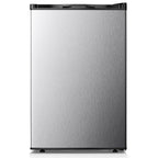 KNDKO 3.2Cu.ft Upright Freezer With Removable Shelves And Adjustable Thermostat - Silver