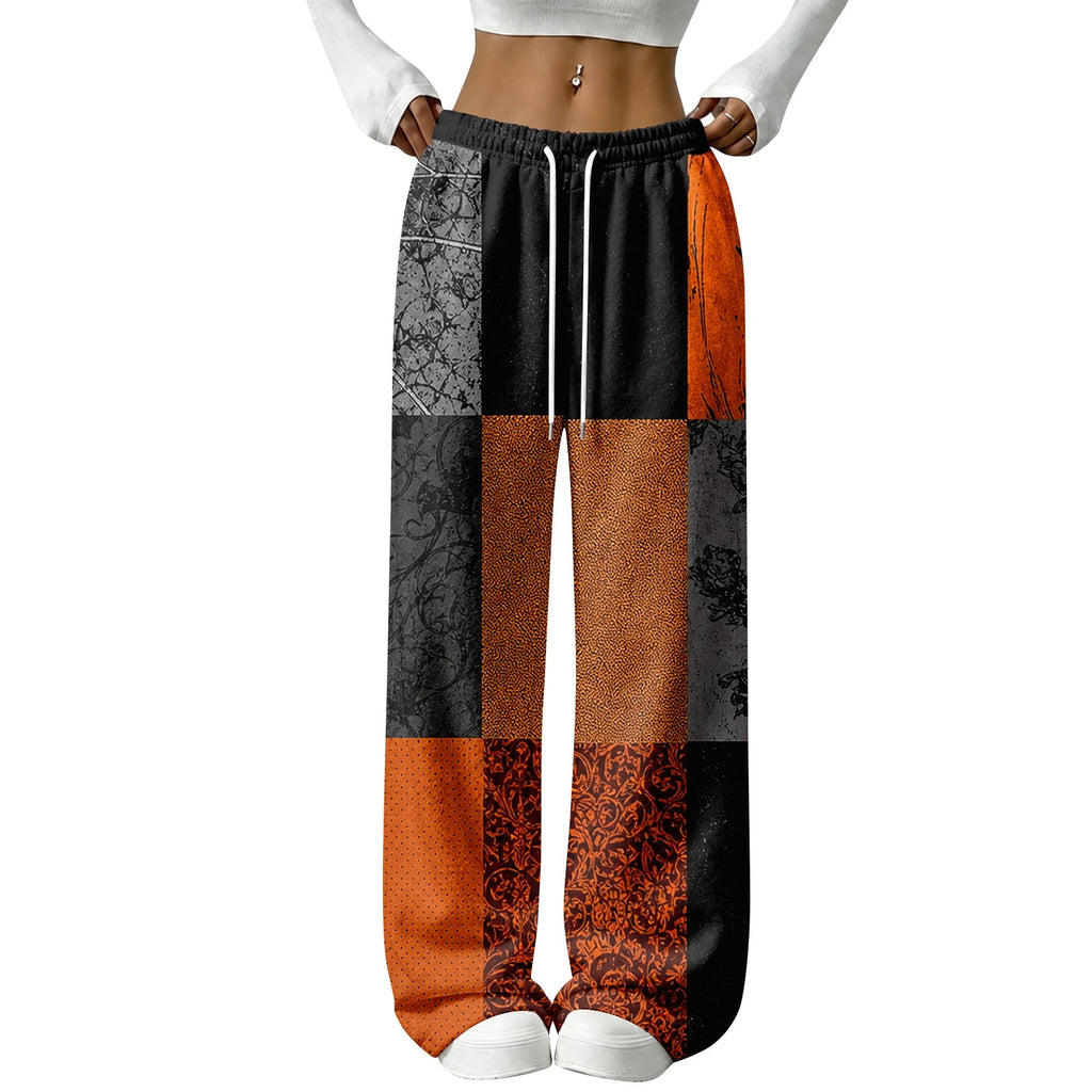 Halloween Pajama Pants for Women Halloween Pumpkin Print Fuzzy Sleep Pants for Women Warm Cozy Pj Bottoms Lounge Pants Plush Pajama Pants