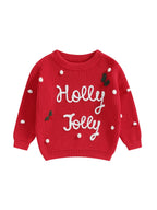 Loicainy Toddler Baby Boy Girl Halloween Knit Sweater 3 6 9 12 18 24 Months 2T 3T Long Sleeve Crewneck Letter Embroidery Pullover Autumn Winter Knitwear