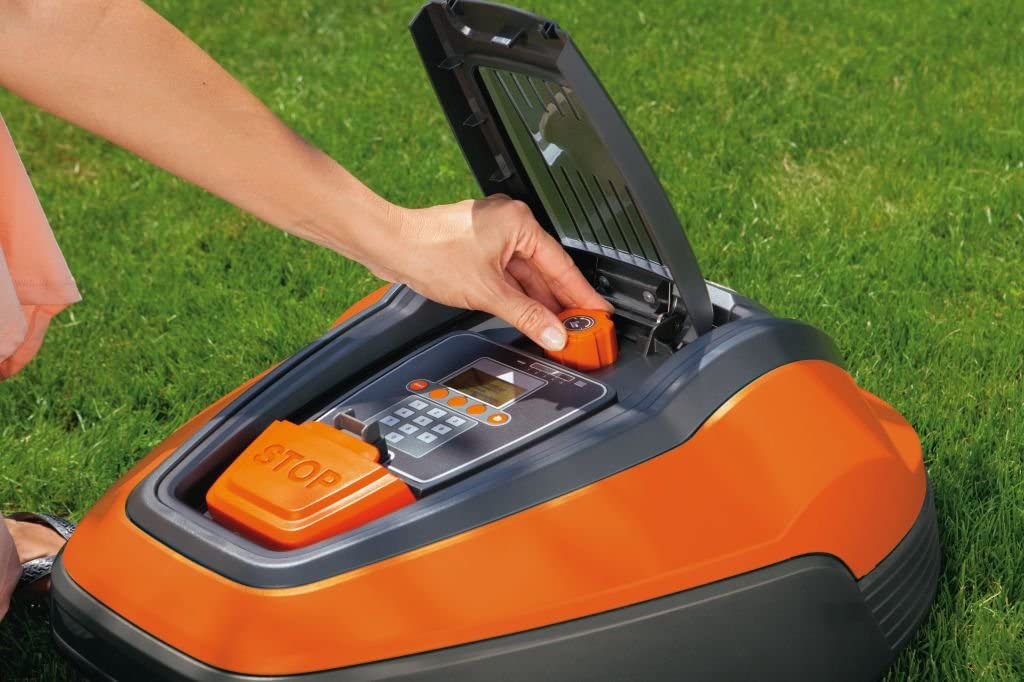 EasiLife 500 GO Robotic Lawn Mower, 500m2, Orange and Grey - 9704632-01