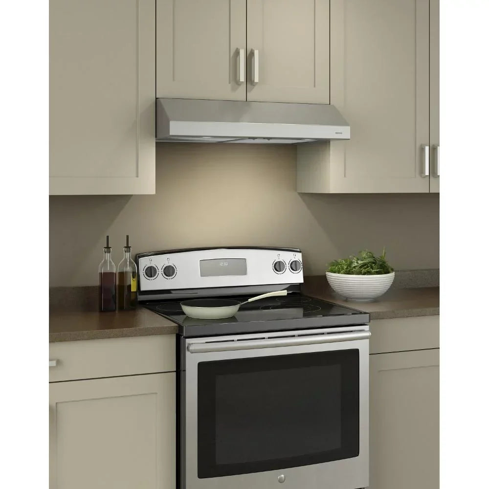 Broan Glacier BCSD1 Series 36 Inch Convertible Under-Cabinet 250 CFM Range Hood, Stainless Steel