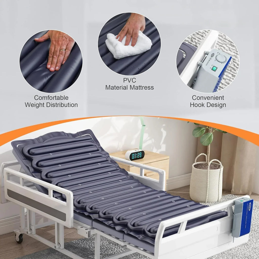 Alternating Air Pressure Mattress With Micro-Ventilation Holes And Electric Quiet Pump System