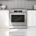 Cosmo 4-Piece Kitchen Appliance Package With 30 in Electric Range, 30 in Wall Mount Hood, 24 in Dishwasher And French Door Refrigerator