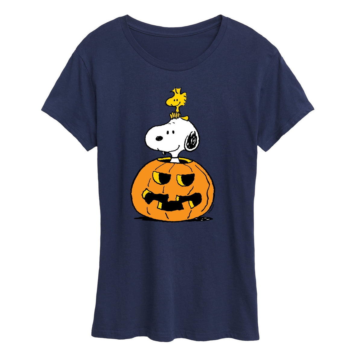 Peanuts - Snoopy Woodstock Pumpkin Women's Short Sleeve Graphic T-Shirt
