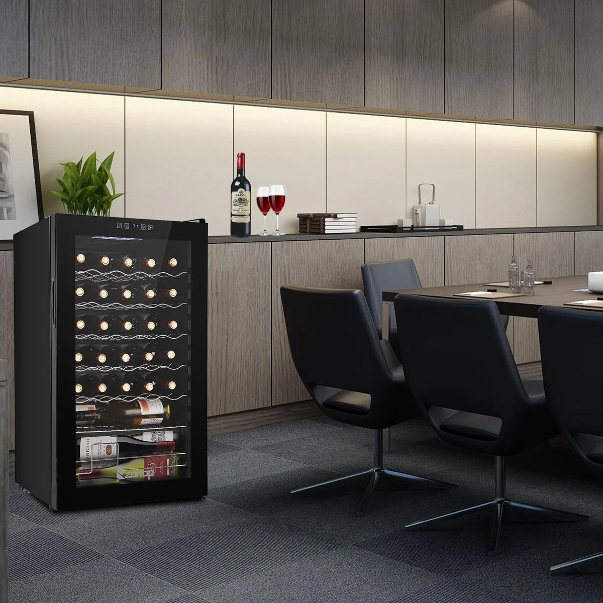 Ktaxon 18 Bottle Compressor Wine Cooler, 1.8 Cu.Ft, 52L - Freestanding