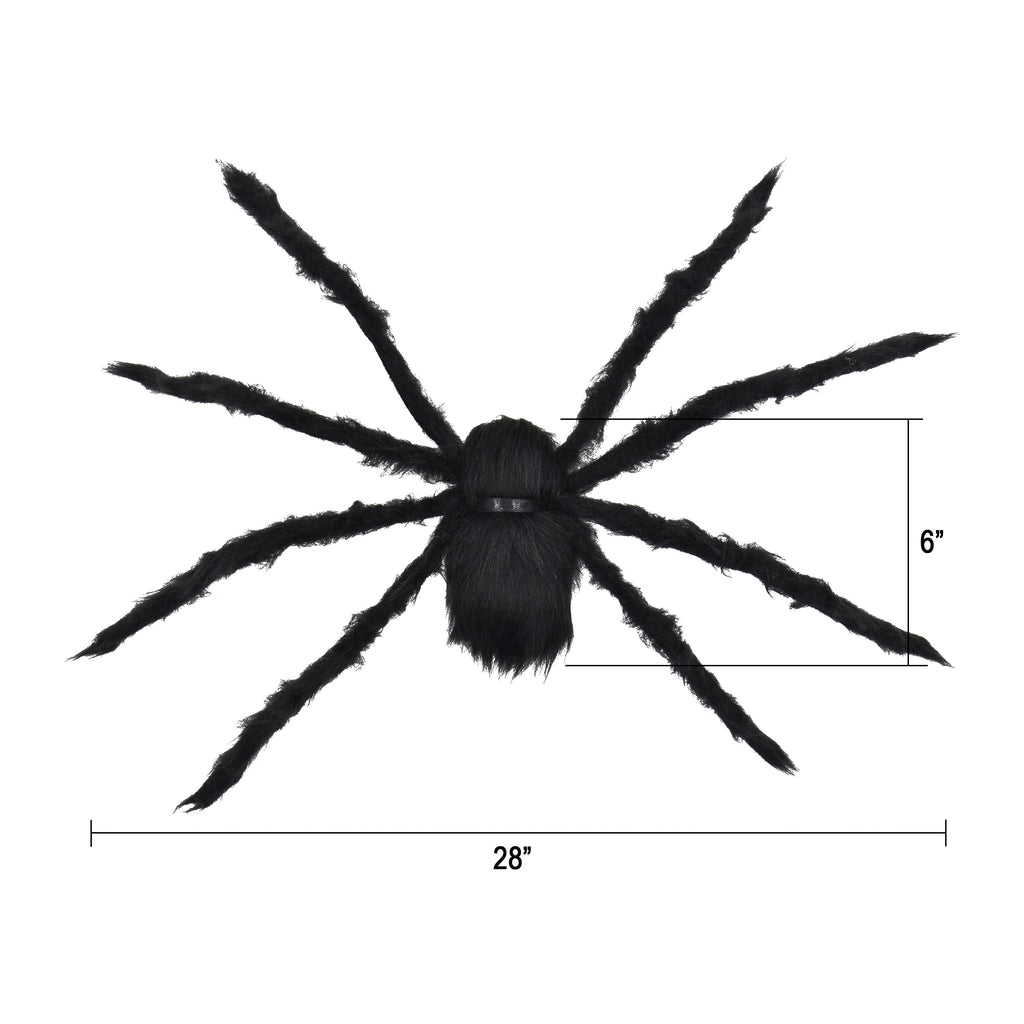 Giant Spider Web with Spider Decoration, Black, 8', Halloween by Way To Celebrate