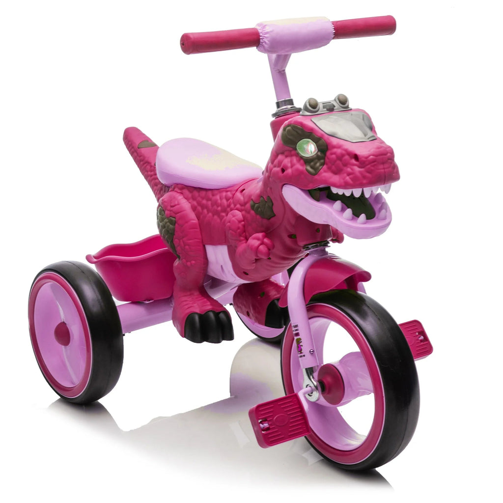 Xuanlur Kids' Dinosaur Tricycle With Flash Wheels, Music And LED Lights - Green