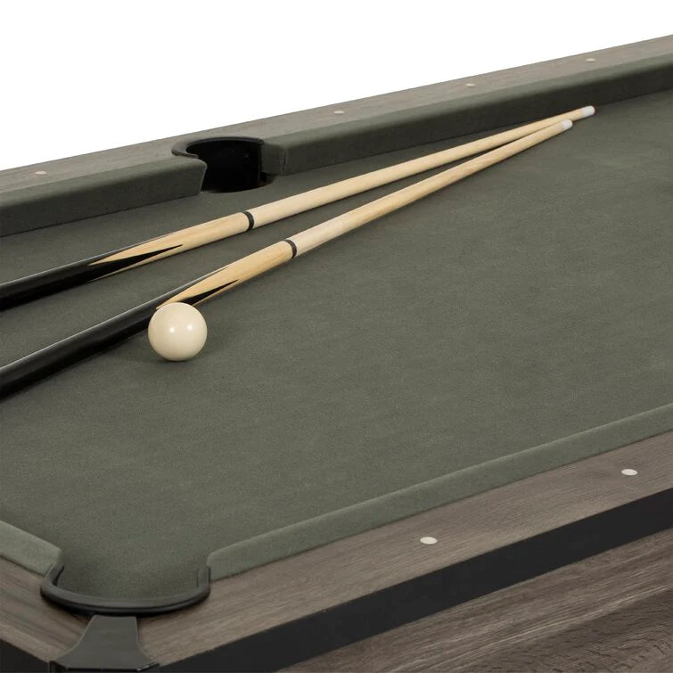 7' 3-In-1 Combination Table With Billiards, Table Tennis, Dining Table, And Storage Benches