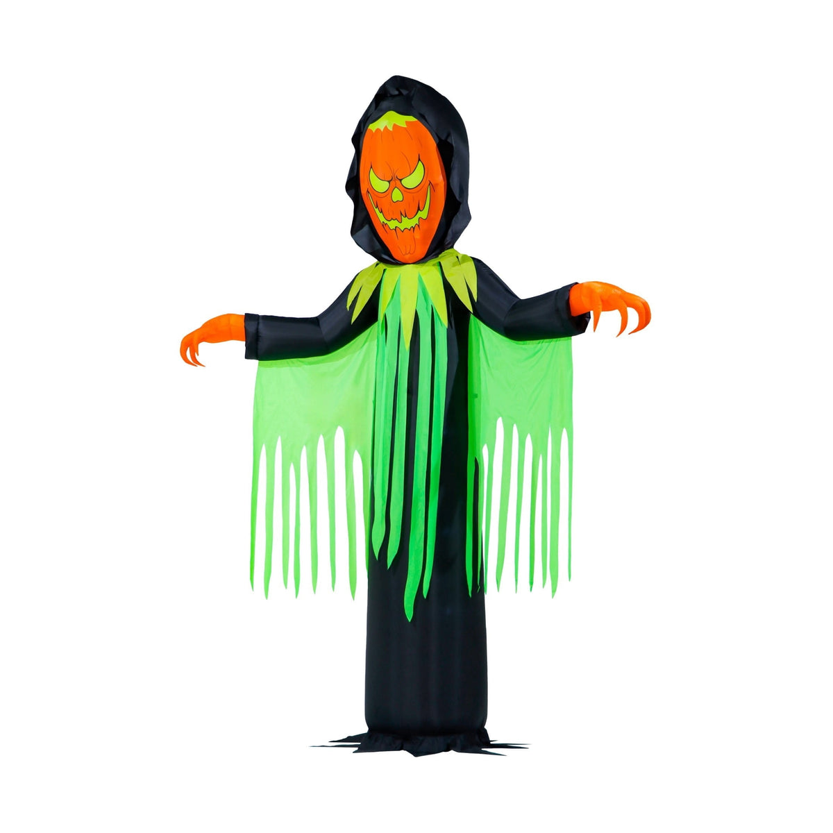 Inferno Pumpkin Reaper Airblown Yard Inflatable, Orange/Green/Black, 20', Halloween by Way To Celebrate