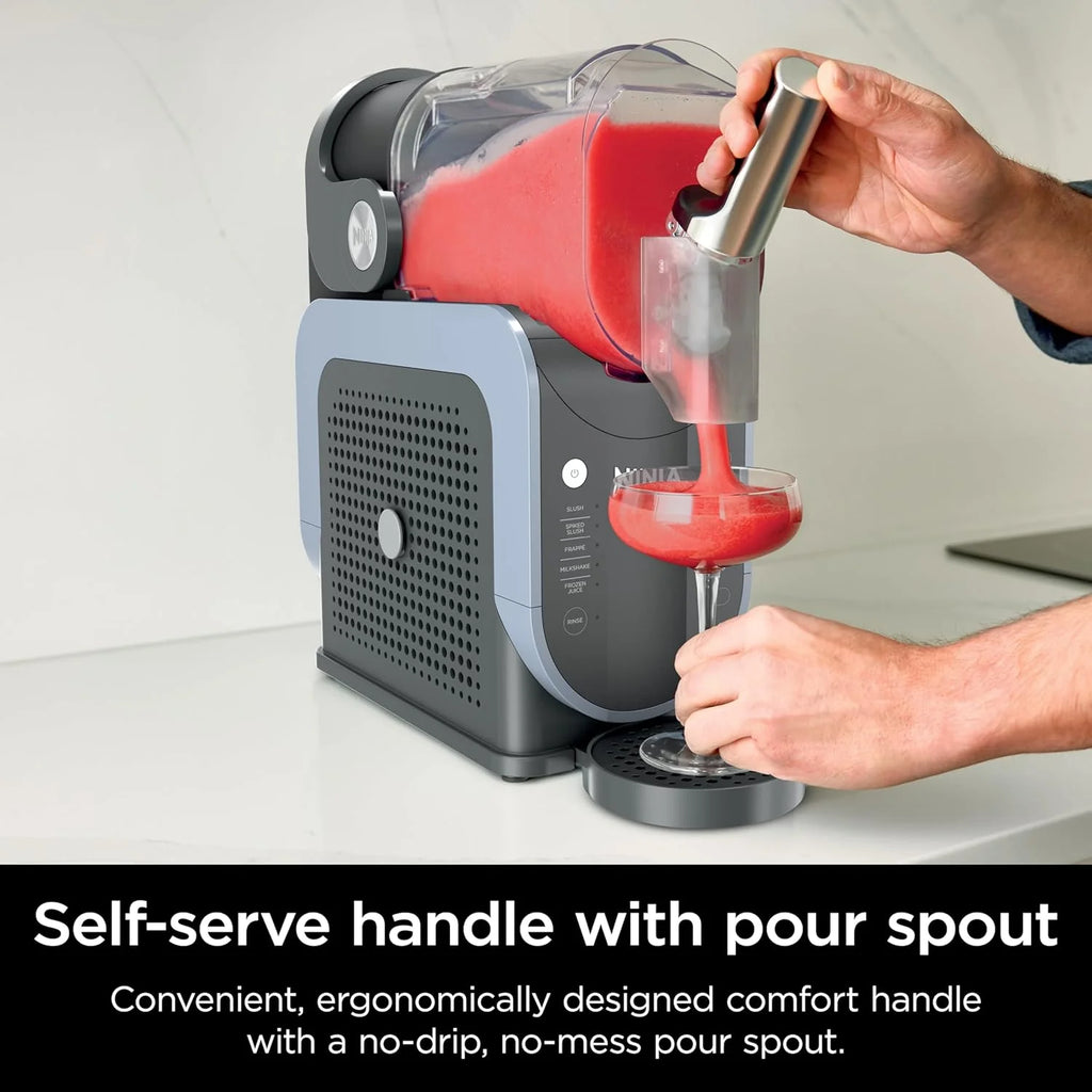 SLUSHi Frozen Drink And Slushie Machine, 88 oz, 5 Preset Programs, Black - FS301