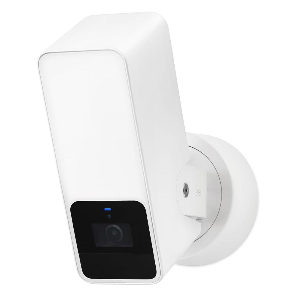 Eve Outdoor Cam Wi-Fi Secure Floodlight Camera, White