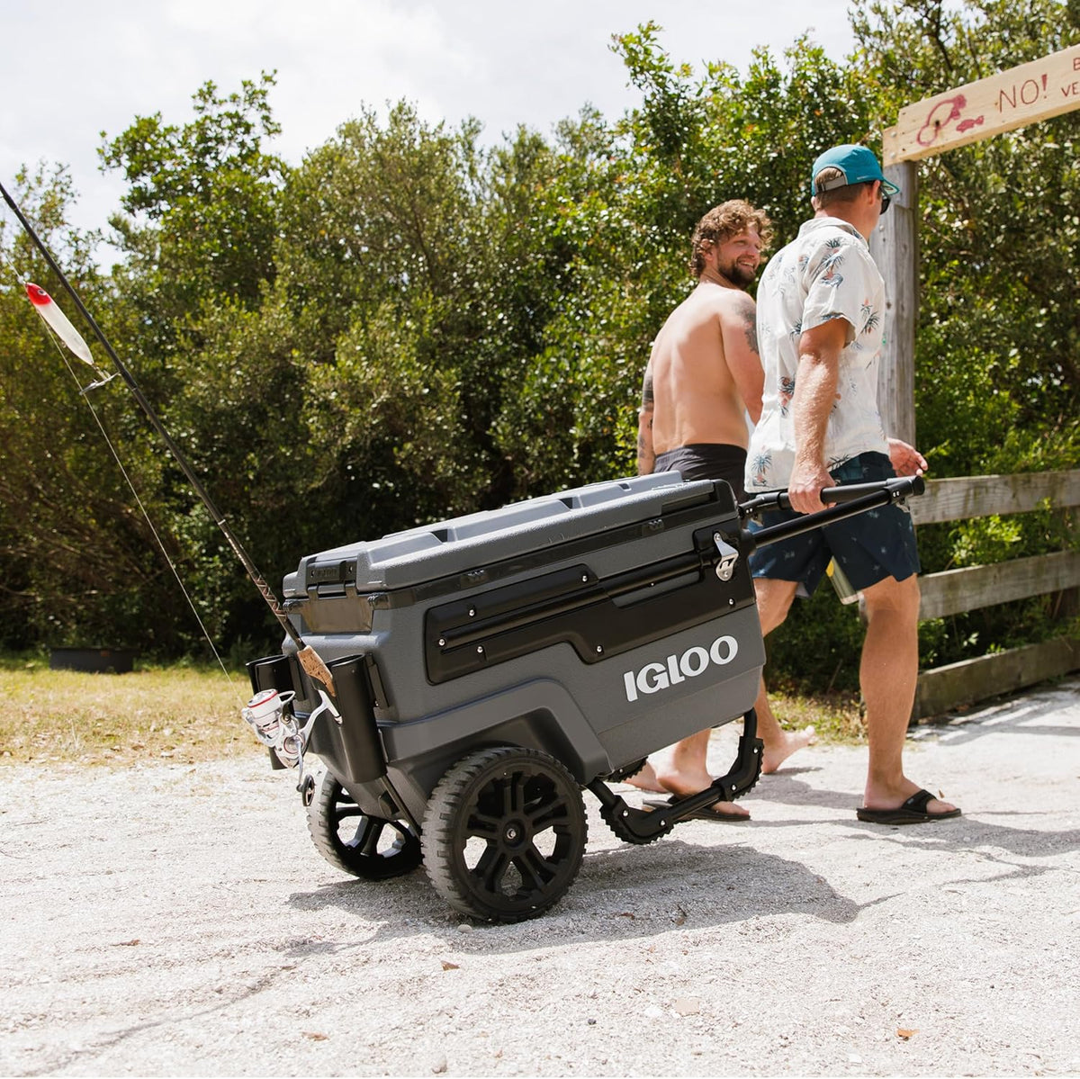 70Qt Wheeled Insulated Hard Shell Ice Chest - Trailmate