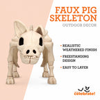 Faux Pig Skeleton Decoration, 6.5", Halloween by Way To Celebrate