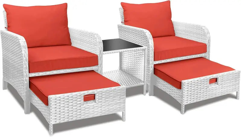 Leveleve 5-Piece Balcony Patio Conversation Set