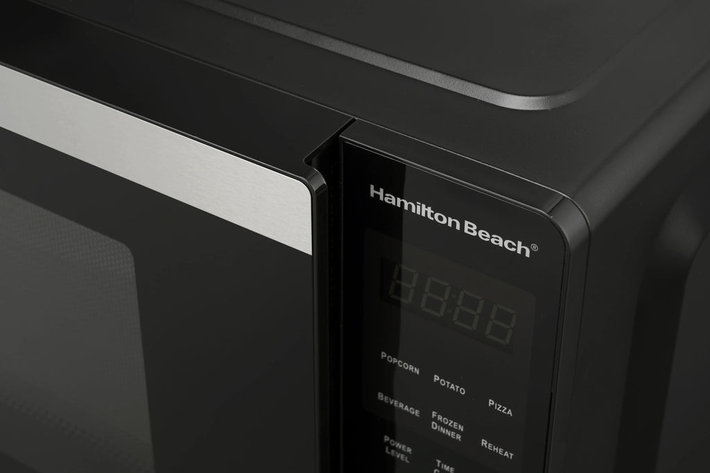 Hamilton Beach Countertop Microwave Oven, 0.9 Cu ft, 900 Watts, Stainless Steel, 18.98 in W x 14.17 in D x 10.63 in H - HB8436127995-01
