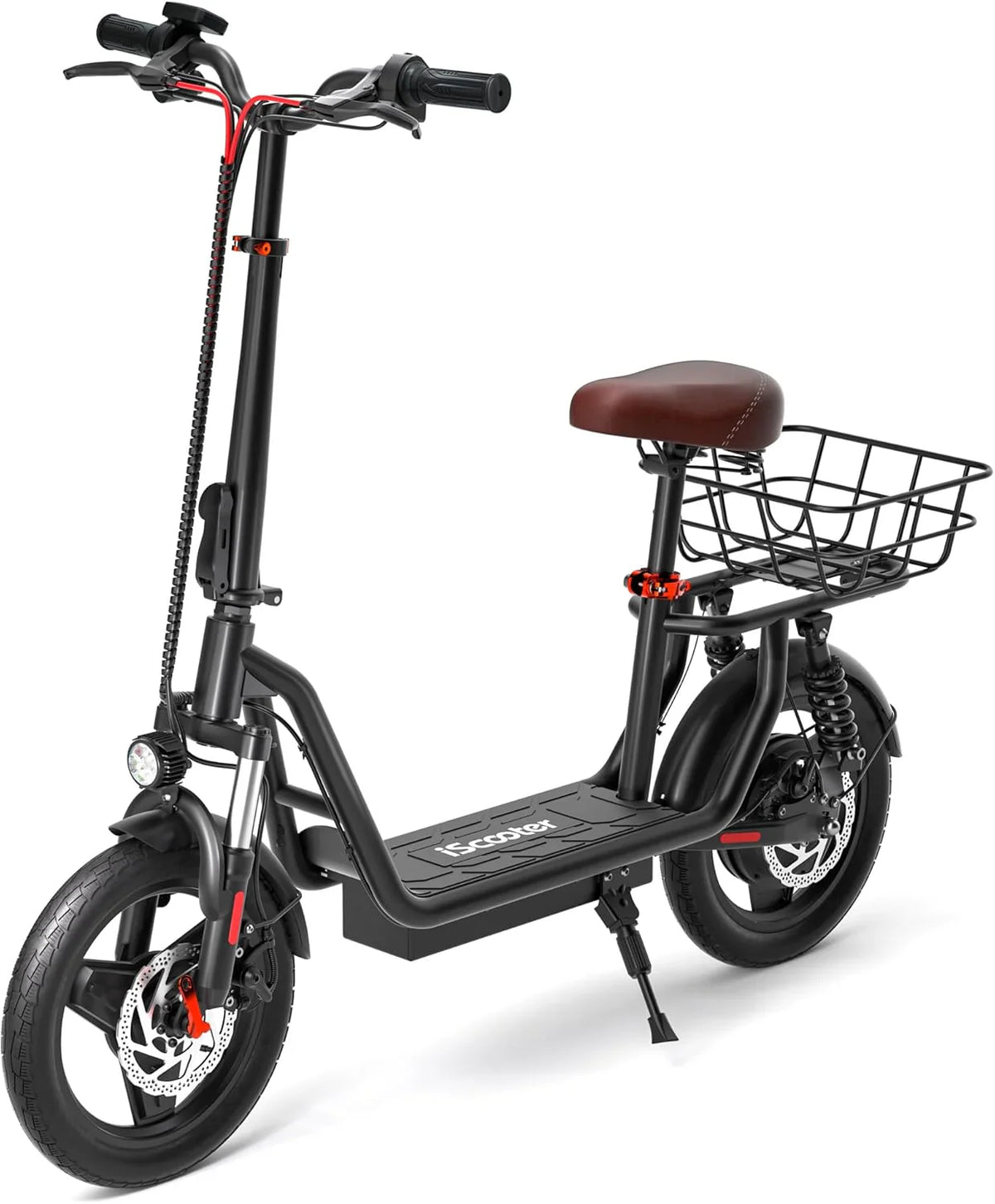 iScooter Electric Scooter With Seat, 500W, 21 Miles, 15.6 mph - i12