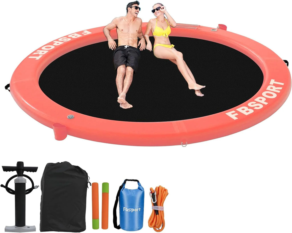 FBSPORT 8ft Inflatable Water Hammock Floating Platform