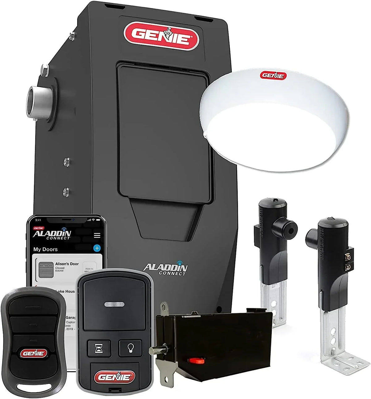 Genie Wall Mount Smart Garage Door Opener With Aladdin Connect - 6172H-O