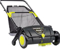 21-Inch Leaf And Grass Push Lawn Sweeper, Black