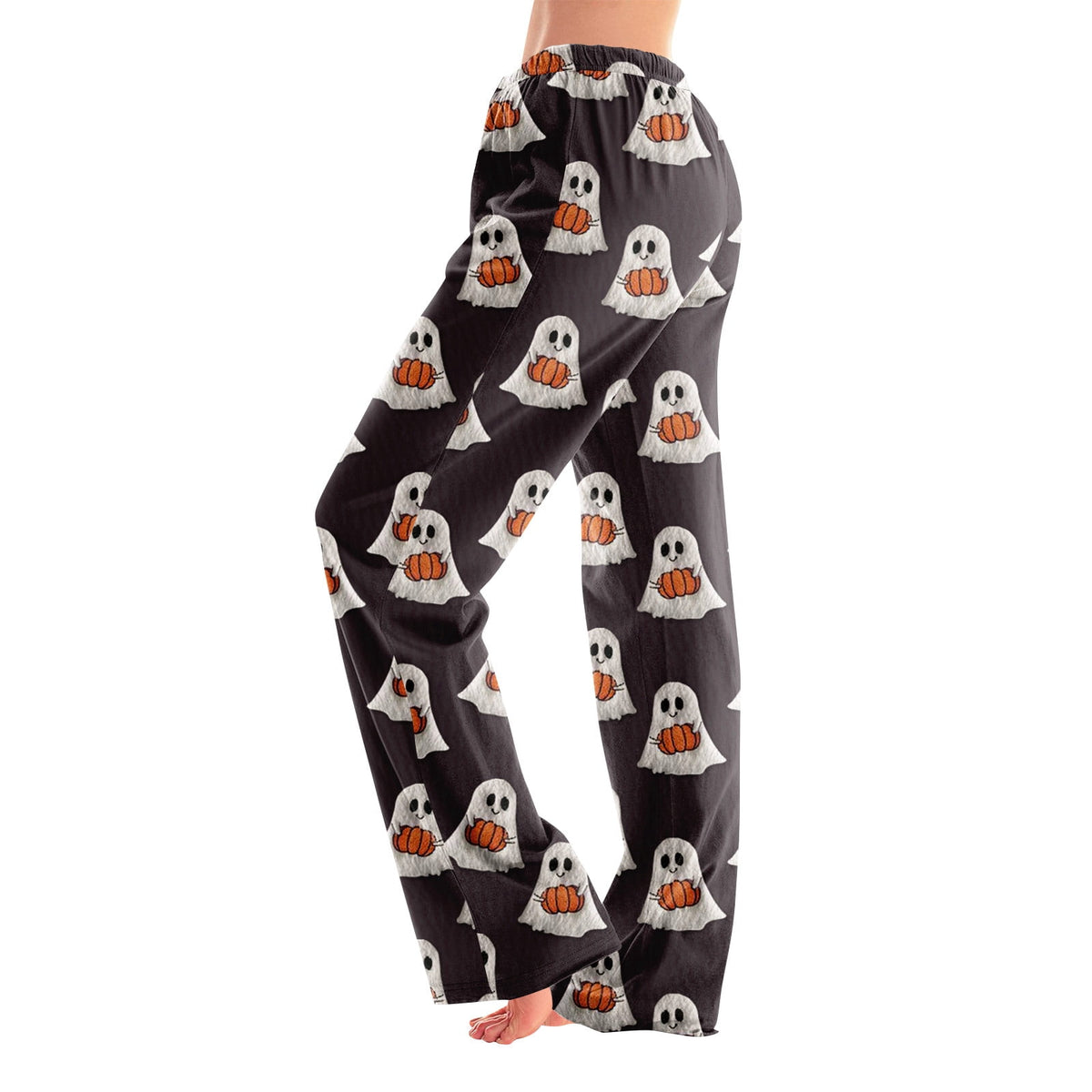 Hearthz Halloween Flannel Pajama Pants Women Plush Fuzzy Pajama Pants for Women Plaid Warm Cozy Pj Bottoms Lounge Pants Flannel Pants for Women