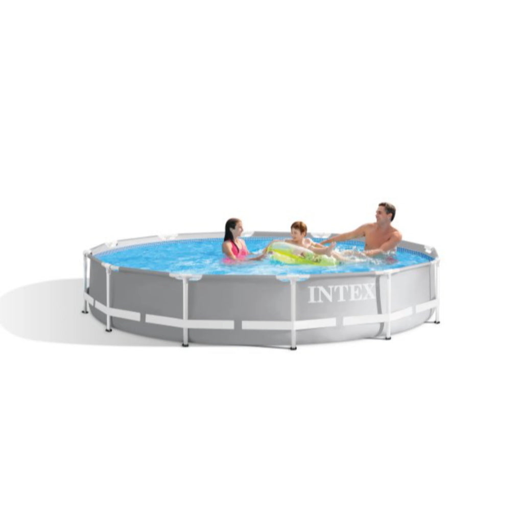 Intex Prism Frame Above Ground Swimming Pool 14ft x 42in With Pump - 26719EH
