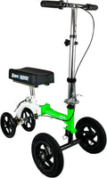 KneeRover All Terrain Knee Scooter, Race Car Green And White, 9 inch Tires - GO HYBRID