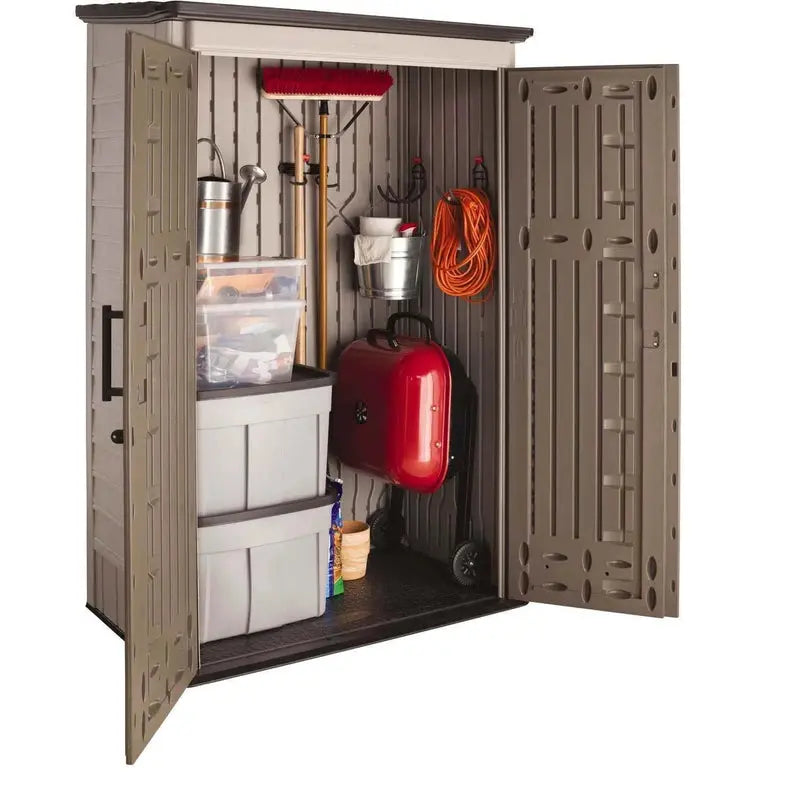 Rubbermaid Garden Shed, 52 Cu. Ft., Weatherproof Lockable Doors - Model 2025