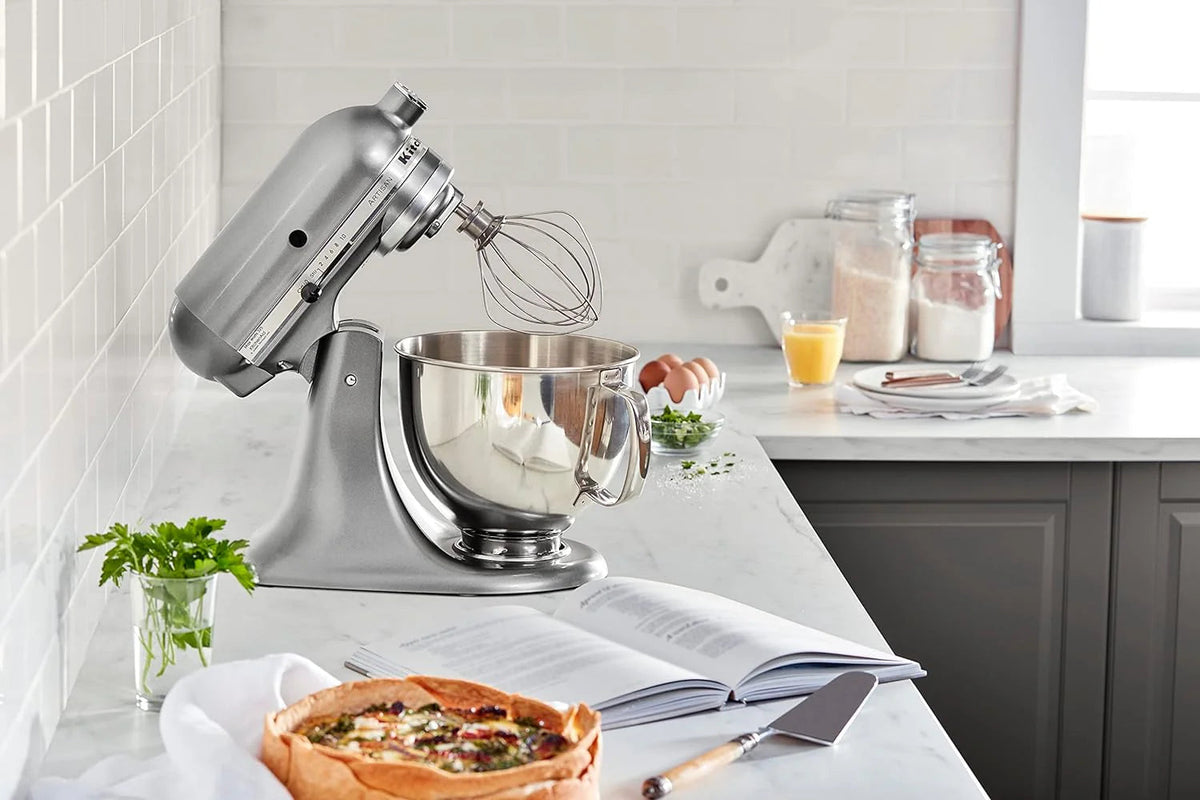5-Quart Tilt-Head Stand Mixer With Stainless Steel Bowl, 10 Speeds
