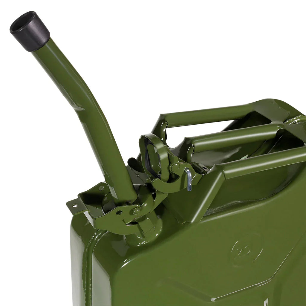 Green Steel Jerry Fuel Can - 20L (5-Gallons)
