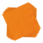 24 Count 6.5IN x 6.5IN Orange Disposable Paper Napkins by Way To Celebrate