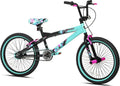 Kent Bicycles Girls' Tempest Bike, 20 inch, Black/Aqua, Single Speed, Steel Frame - 72071