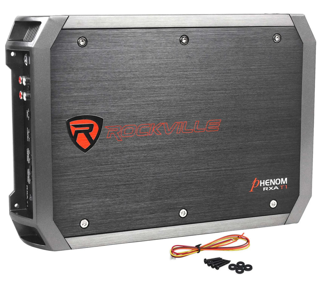 MTX 3512-04 12 in 500W Subwoofer Bundle With Rockville Sealed Enclosure, Amplifier And Wire Kit