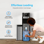 Brio Bottom Loading Water Cooler Dispenser for 3 or 5 Gallon Bottles - Hot, Room and Cold