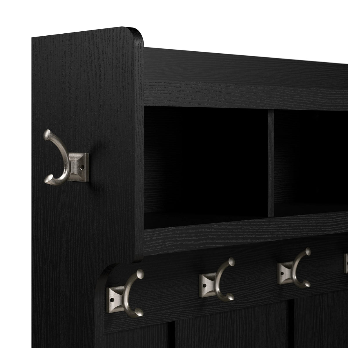 40 Inch Wall Mounted Coat Rack With Shelf and Cubbies