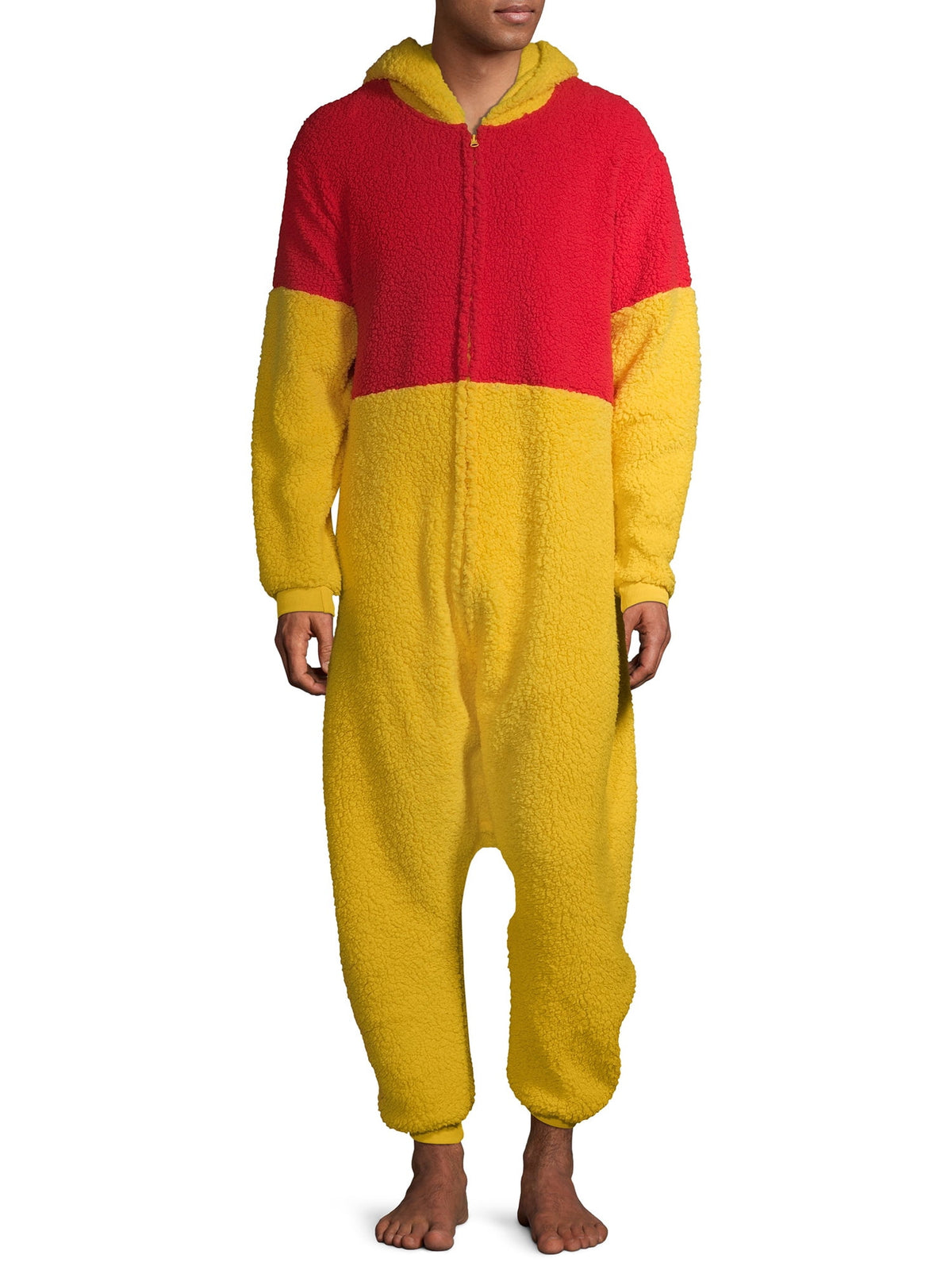 Disney, Adult Mens, Winnie the Pooh Pajamas Union Suit, Sizes S-XL