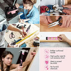 WORKPRO Pink Household Tool Kit With 20V Cordless Lithium-ion Drill Driver