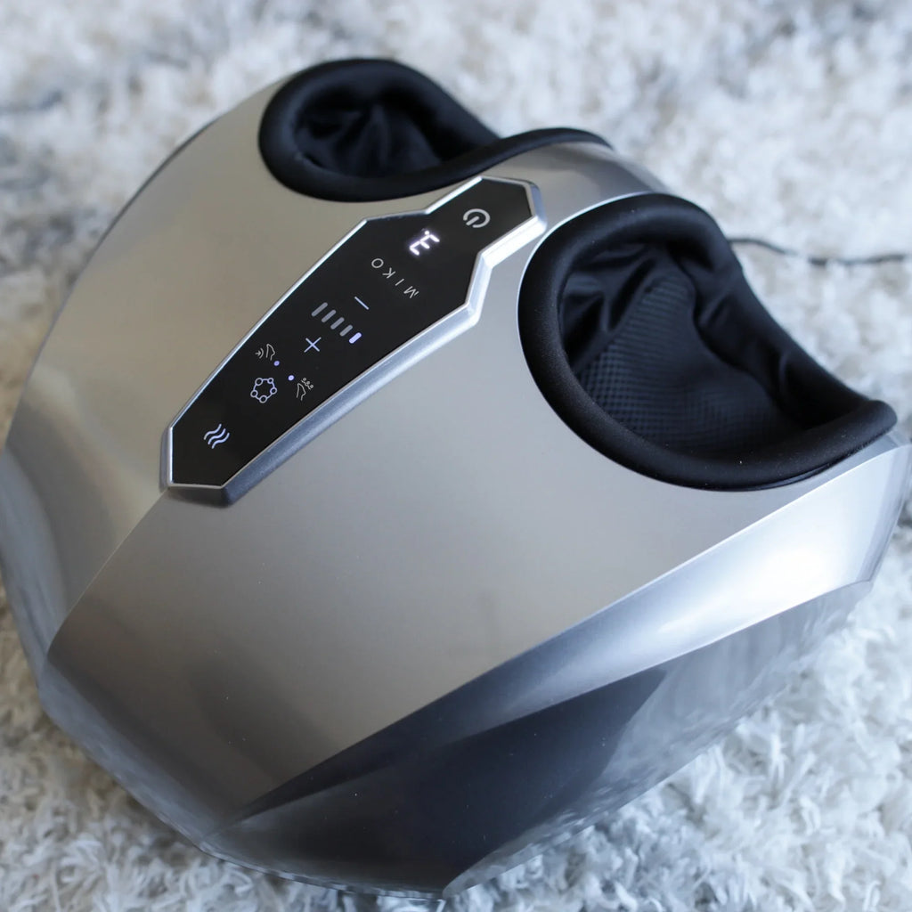 MIKO Shiatsu Foot Massager Machine With Heat, Touchscreen And 2 Wireless Remotes