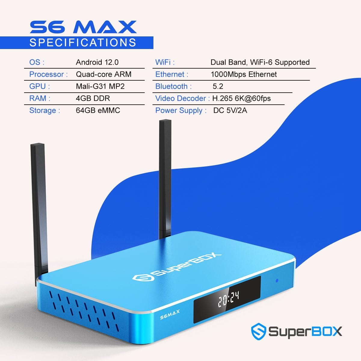Robot Vacuum Cleaner With 6K Ultra HD Camera And Voice Control - S6 Max