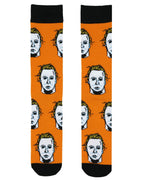 Halloween II Socks Men's Michael Myers 2-Pair Adult Horror Novelty Mid-Calf Crew Socks (Fits Shoe Size 6-12)