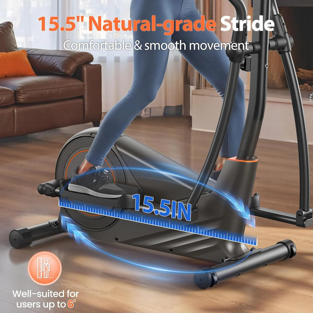 Niceday Elliptical Machine, 15.5-20IN Stride, 16 Levels, 500LB Capacity - CT11S
