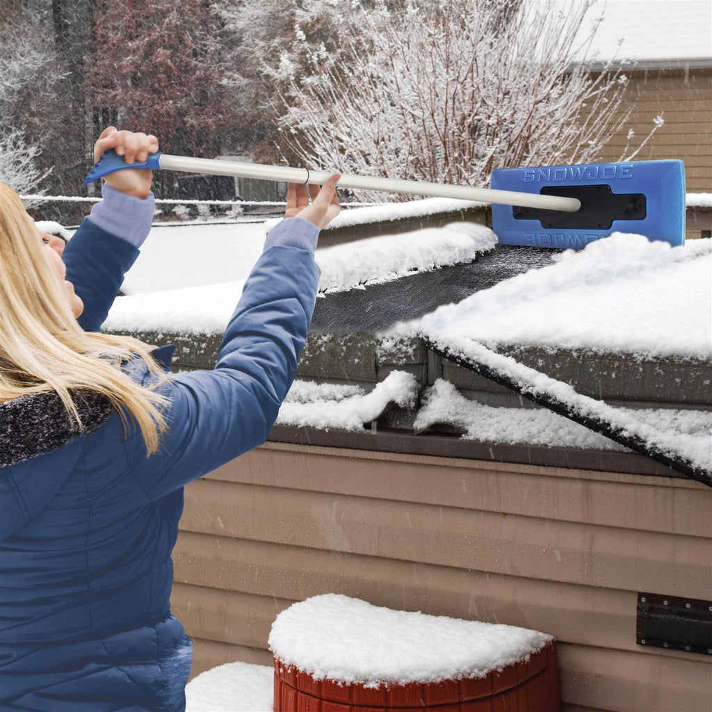 Snow Joe 2-in-1 Telescoping Snow Broom And Ice Scraper, 18 in, 34 in Or 48 in - SJBLZD-ECM
