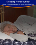 VOCIC Alternating Air Pressure Mattress Pad, Blue, 89"X38"X3", Vinyl - S34