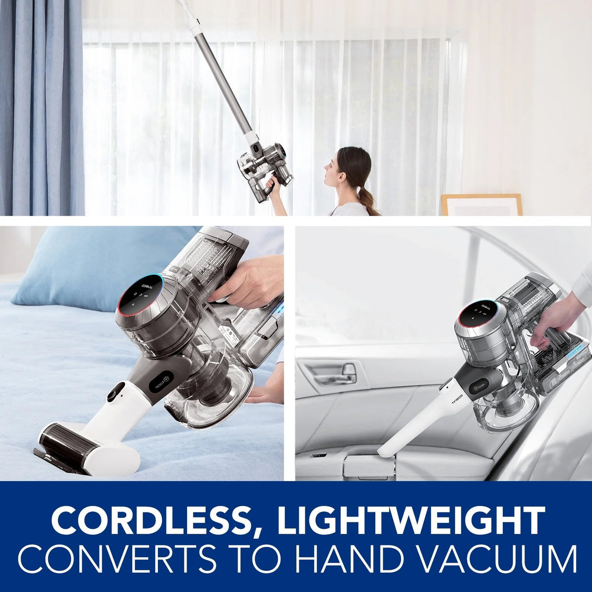 Tineco Pure One S11 Spartan Cordless Smart Stick Vacuum - 130W Suction, HEPA Filter, 40 Min Runtime