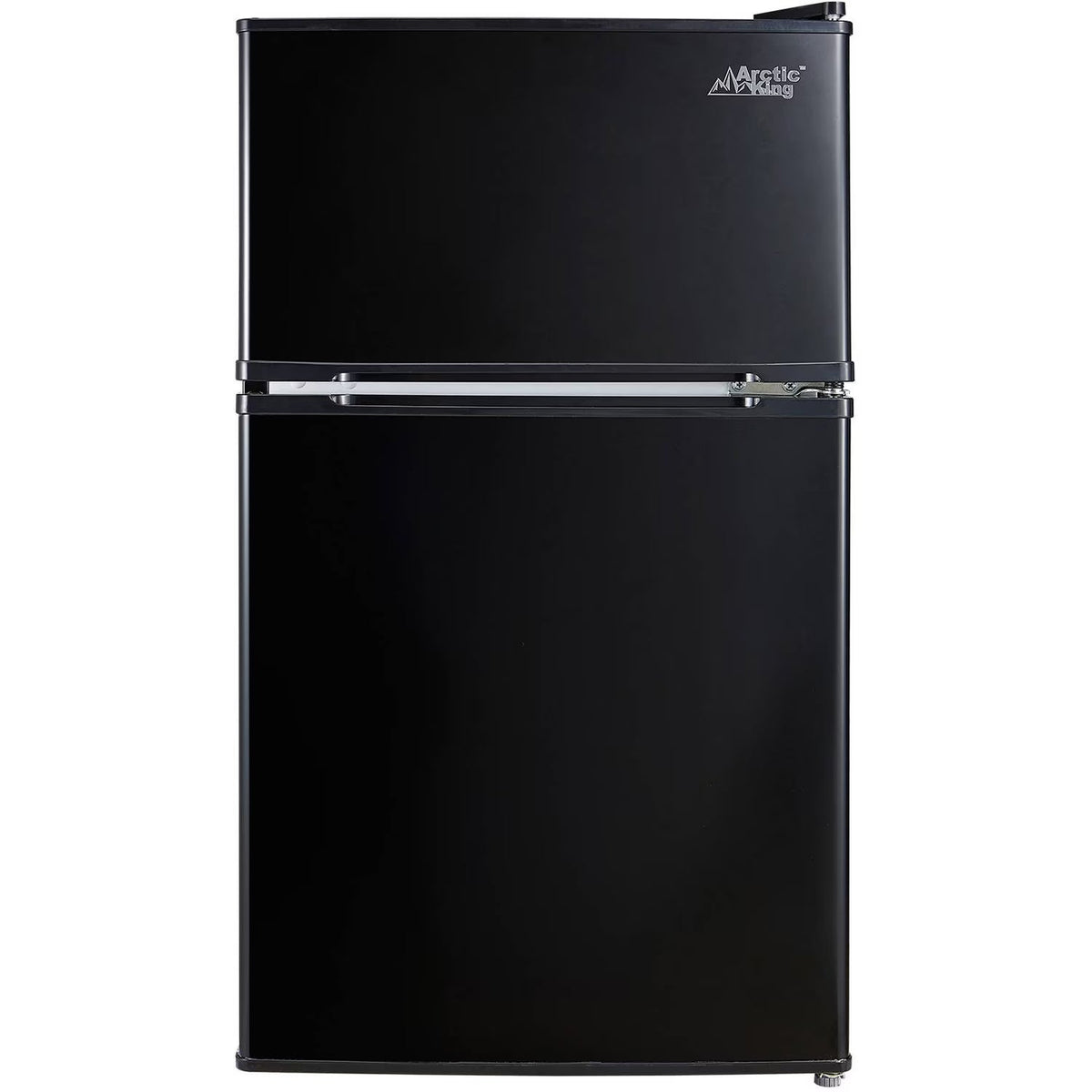 Arctic King Two-Door Mini Fridge With Freezer, 3.2 Cu. Ft., Stainless Steel