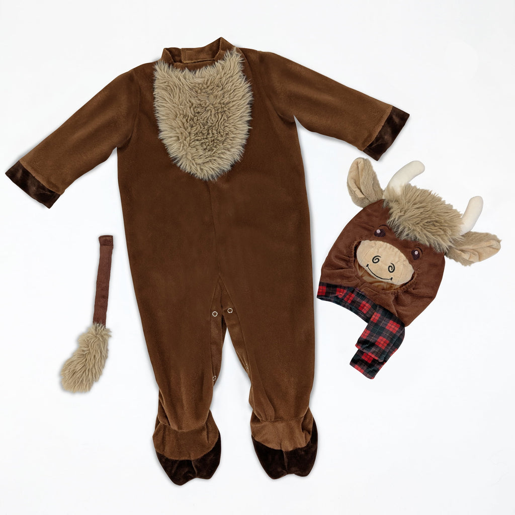 Highland Cow Cutie Halloween Costume for Infants, Size 0-6M, by Way to Celebrate