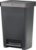 13 Gallon Step-On Trash Can - Hands-Free Garbage Bin