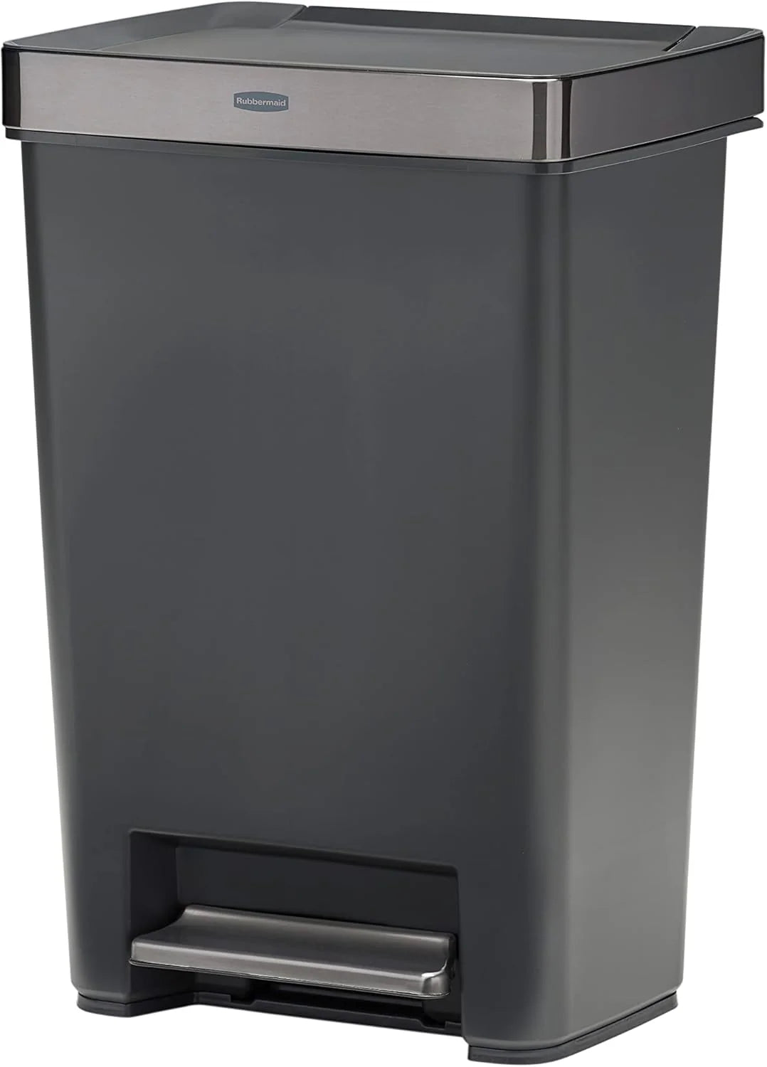 13 Gallon Step-On Trash Can - Hands-Free Garbage Bin